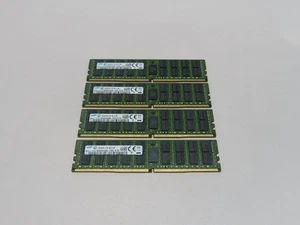 LOT OF 4X 16GB SAMSUNG M393A2G40DB0-CPB2Q 2RX4 PC4-2133P DDR4 ECC SERVER MEMORY - Picture 1 of 3