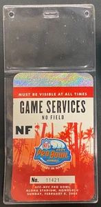 NFL Pro Bowl Hawaii Game Services Pass 2004 - Sin campo - Imagen 1 de 2