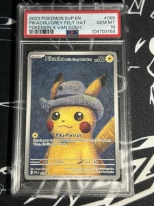 Pikachu with Grey Felt Hat x Van Gogh 085 Promo S&V Pokémon PSA 10 Gem Mint - Picture 1 of 2
