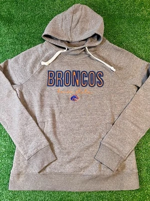 Boise State Broncos Hoodie Sweatshirt Gray Womens M Captivating Pullover College - Image 1 of 4