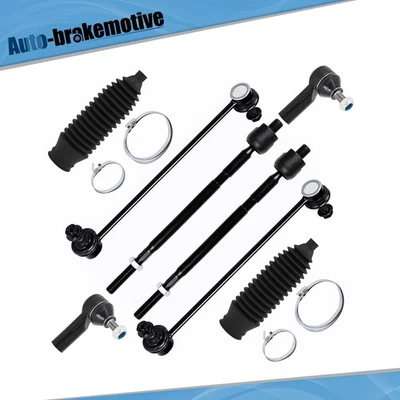 8Pcs Front Tie Rod End Sway Bar Suspension Kit For Suzuki Sx4 2007-2012 2013 - Image 1 of 4