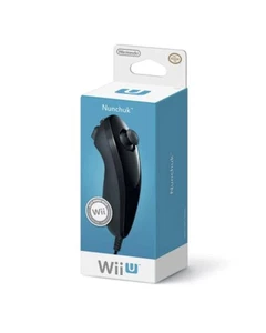 Nintendo OEM Nunchuk Controller Nero per Wii / Wii U Telecomando - Foto 1 di 1