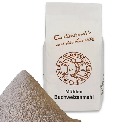 Rätze-Mühle Buchweizenmehl 100% regional und naturbelassen Buchweizen gemahlen - Bild 1 von 4