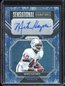 Panini Prizm Mike Haynes 2022 #SS-MH Sensational Signatures camuflaje azul marino 25/25 - Imagen 1 de 3