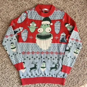 Hulu Solar Opposites Tv Show Christmas Sweater Sz Small Double Sided - Picture 1 of 4