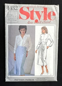 Style 4432 Misses Skirts w/2 Style Options Vintage 1985 Pattern Size 10-14 Uncut - Picture 1 of 2