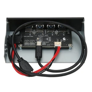 USB 3.2 Front Panel Hub 5,25 in 4 Ports 10Gbps Stabile Plug Und Spielen Optische - Bild 1 von 22