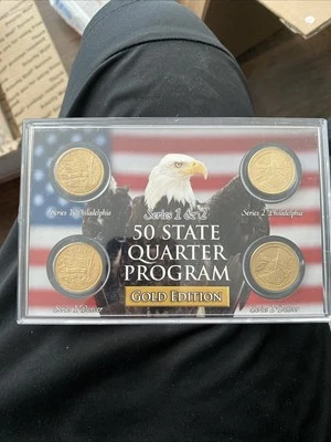 50 State Quarter Program Series 1 & 2 Gold Edition - Image 1 of 2