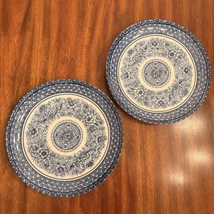 "Juego de 2 - 222 platos de almuerzo de ensalada de la quinta dinastía azul diseño 'D' - 10,5""" - Imagen 1 de 6