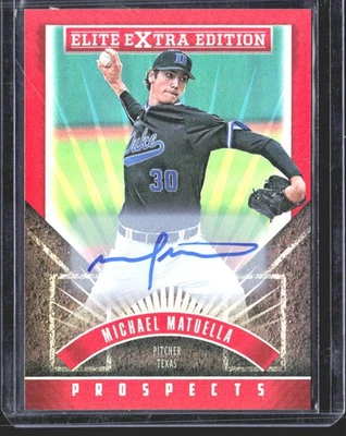 Michael Matuella 2015 Panini Elite Extra Edition Autographed Prospects AU - Image 1 of 2