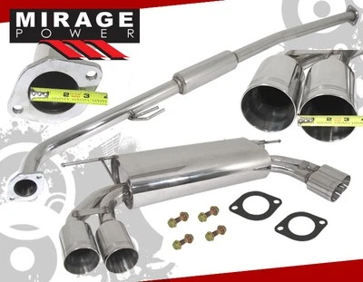 For 10-14 Hyundai Genesis Coupe 2.0 Catback Exhaust Pipe + 3.5" Quad Tip GODSNOW Foto 1 de 4