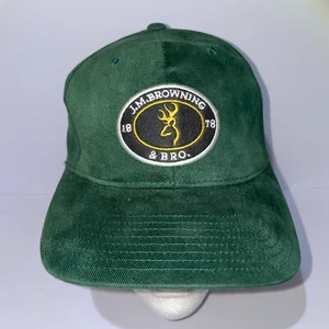 Gorra de béisbol Browning vintage verde con tirantes para hombre - Imagen 1 de 6