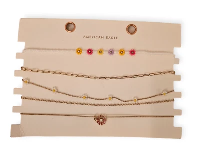 American Eagle Girls Necklace 5 Piece Set MSRP $24.95 NEW - Image 1 of 3