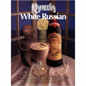 1984 Kahlua: White Russian Sssoft Vintage Print Ad - Picture 1 of 1
