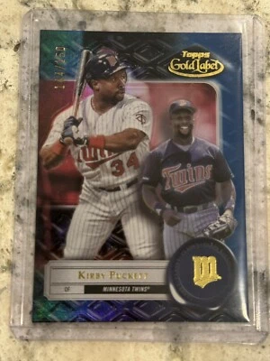 2022 Topps Gold Label Class 1 Blue Kirby Puckett #d 144/150 - Image 1 of 2