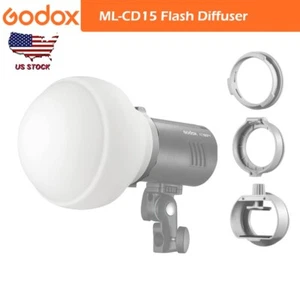 US Godox ML-CD15 Flash Diffuser Dome Kit Fr AD100 AD200 V1 V860III ML30 AD400pro - Picture 1 of 8