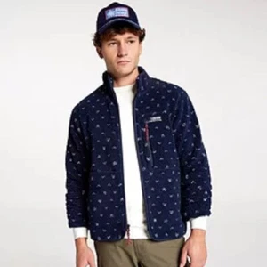 Alpine Design Men's Sherpa Full Zip Fleece Sweatshirt Deep Navy Birds Eye Size M - Picture 1 of 13