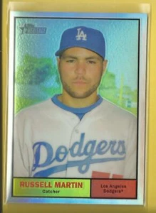 Russell Martin 2010 Topps Heritage Chrome Refractors Karte / 561 L A Dodgers MLB - Bild 1 von 3