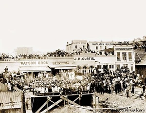 Masonic Cornerstone Ceremony, Helena, Montana - 1872 - Historic Photo Print - Picture 1 of 1