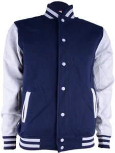 Klassische «OLDSCHOOL BASEBALL» College JACKE Unisex - Blau Rockabilly - Bild 1 von 4