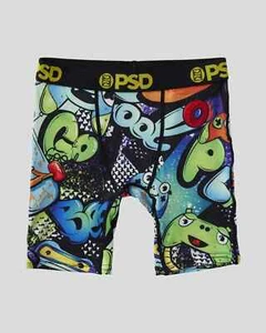 PSD Boy's Graffiti 2 Youth Boxer Briefs, Sz SMALL (6-8) - Picture 1 of 2