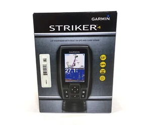 GARMIN STRIKER 4 OTHER THAN NO MOUNT COMPLETE GPS DUAL BEAM TRANSDUCER + - Picture 1 of 10