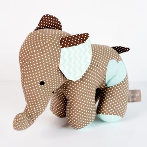 Trend Lab Elephant Plush Cotton Outer Polka Dot Heart Embroidered with Tag 2015 - Picture 1 of 10