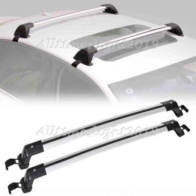 For Audi A1 2011-2024 Car Top Roof Rack Cross Bars Luggage Cargo Carrier W/ Lock Foto 1 de 4