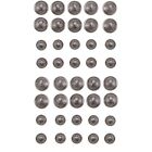 40 pièces blazers crâne à boutons en métal argent boutons vintage à l'ancienne