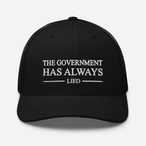 Sombrero de camionero The Government Lies, gorra bordada, sombrero de políticos defund - Imagen 1 de 16