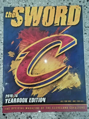 2015-16 CLEVELAND CAVALIERS NBA BASKETBALL THE SWORD YEARBOOK PROGRAM CHAMPIONS - Image 1 of 4