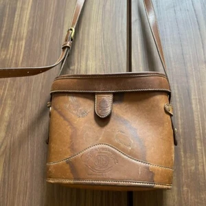 Ghurka AUDUBON No.103 Brown Leather Shoulder bag Tote bag wz/Strap Vintage Rare - Picture 1 of 13