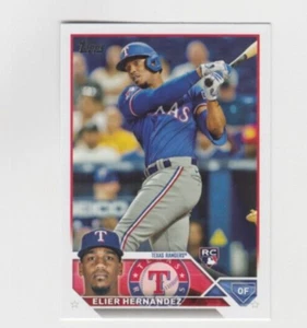 (12) Elier Hernandez 2023 TOPPS UPDATE SERIES ROOKIE LOT #US304 TEXAS RANGERS - Picture 1 of 1