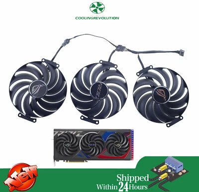 3PCS Graphics card fan for ASUS ROG Strix RTX 4070 RTX 4070 Ti SUPER - Image 1 of 2
