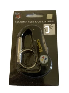 Carabiner Multi Tools Key Chain Pittsburgh Steelers - Picture 1 of 1