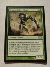 1x MTG Groundshaker Sliver Magic 2014 Regular Common LP x1