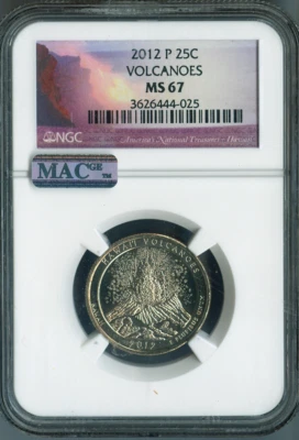 2012 Volcanoes Quarter NGC MS67 Quality - Image 1 of 2