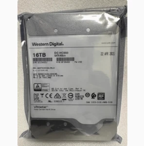 WD Ultrastar DC HC550 3.5" 16TB SATA Enterprise HDD WUH721816ALE6L4 0F38466 232 - Picture 1 of 2