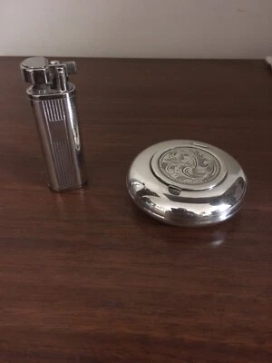 Posacenere da borsetta Boggiali e Accendino Argento 800 - Immagine 1 di 4