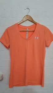 UNDER AMOUR Designer Label Womens Orange Suelto Activewear Tank Gym Top Size XS - Picture 1 of 9