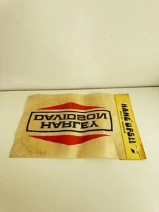 Harley Davidson Motorcycles Biker Iron-On Heat Transfer Logo 1970s Vintage NEW - Picture 1 of 5