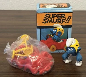 Vintage 1978 Schleich Peyo Super Schlumpf Auto. 6507. Hongkong. Neu, offener Karton. - Bild 1 von 11