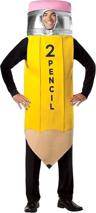 Lápiz Nº 2 Adulto Amarillo Disfraz Halloween Rasta Imposta Foto 1 de 3