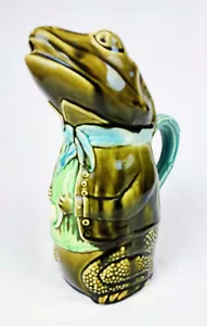 Fives Lille RANA PIPA DA FUMO brocca maiolica francese 1900 personaggio brocca antica - Foto 1 di 12