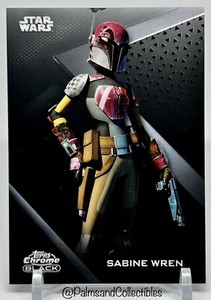 2022 SABINE WREN Topps Star Wars Chrome Black #64  Rebels / Ahsoka / Tiya Sircar