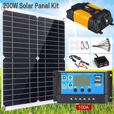6000W Solar Panel Kit Solar Power Inverter Generator 100A Home 110V Grid System