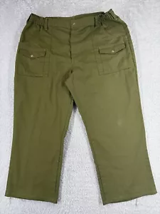 VINTAGE Boy Scouts Pants Adult 40 Green Official Uniform Cotton Twill 40x25 - Picture 1 of 15