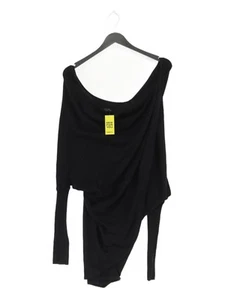 All Saints Women's Top XS Black 100% Cotton Long Sleeve Round Neck Tunic - Picture 1 of 5