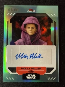 Molly Miller Auto 2023 Topps Finest Star Wars Aqua Refractor /199 #FA-MM - Picture 1 of 3