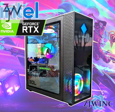 游戏 PC i7 3.4GHz RTX 3050 512GB 固态硬盘 1TB 32GB RAM WIFI 6 BT5.4 WINDOWS 11 Pro — 第 1/4 张图片